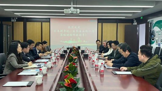 蕭山區(qū)委副書記、區(qū)長(zhǎng)姜永柱一行蒞臨健培科技考察調(diào)研